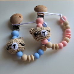 Chupetero Osito Crochet