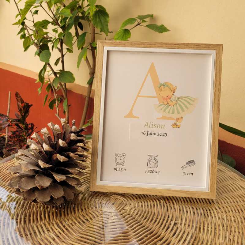 Natalicio niña vintage