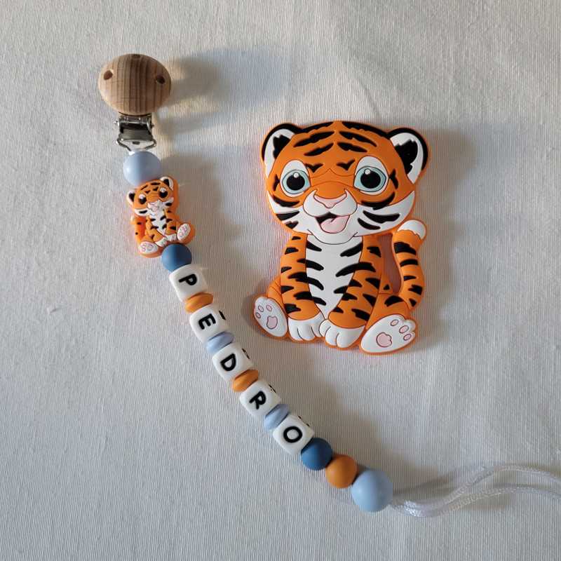 Chupetero y mordedor tigre