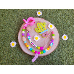 Mordedor de carro y chupetero cactus