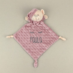 Dou dou oso rosa empolvado