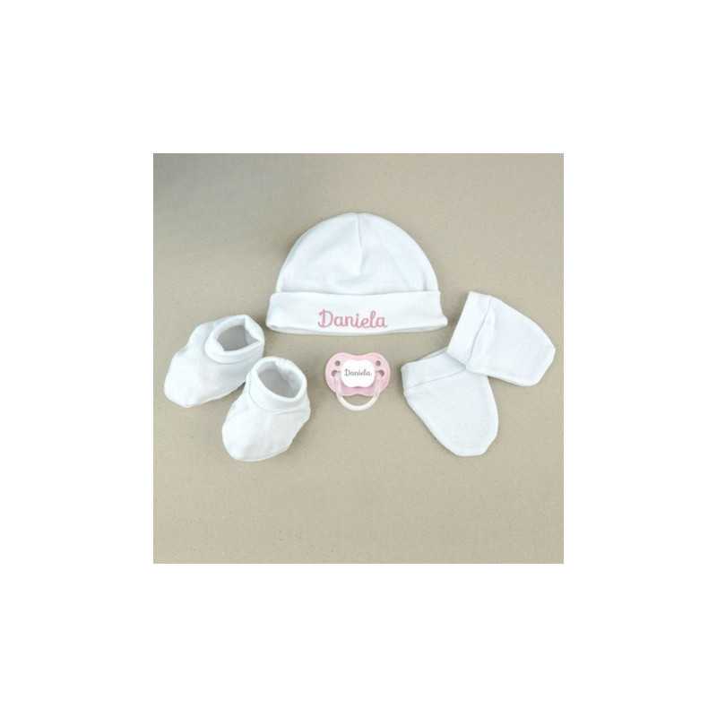 Pack recién nacido blanco y rosa