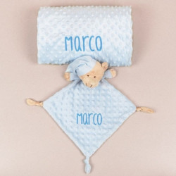 Pack mantita y dou dou celeste