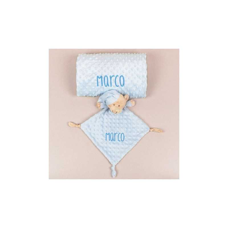 Pack mantita y dou dou celeste