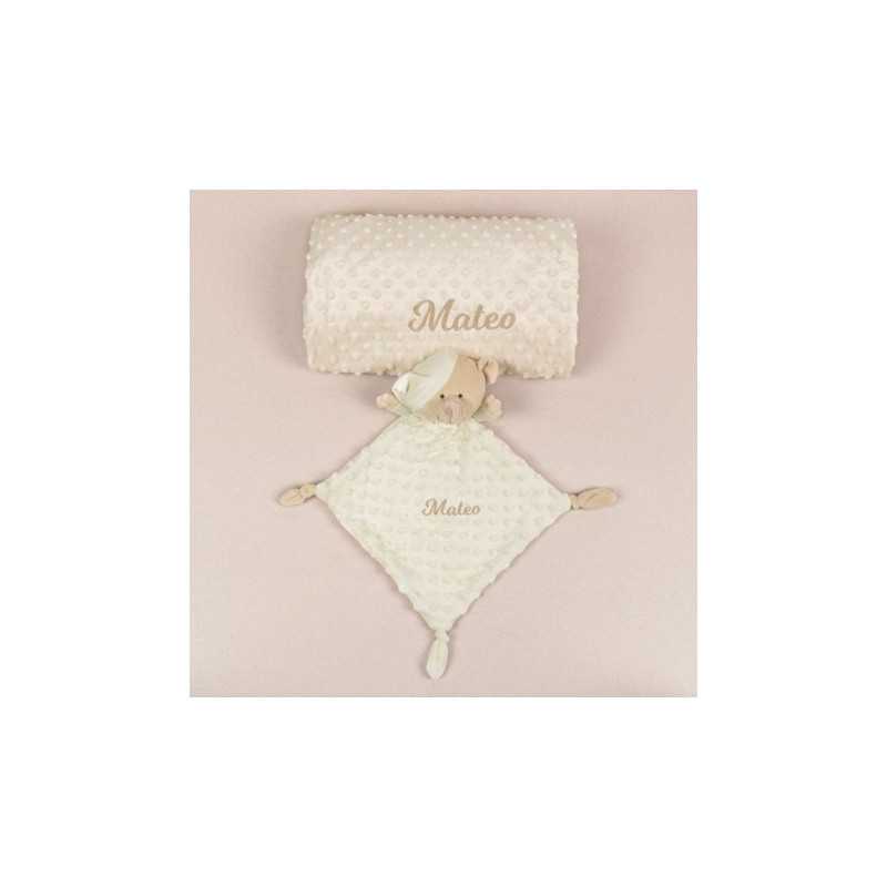 Pack mantita y dou dou beige