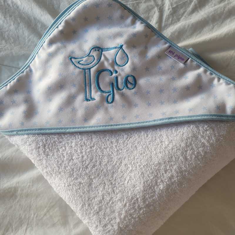 Capa de baño celeste