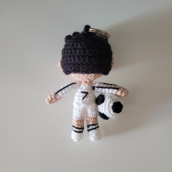 Llavero crochet C. Ronaldo