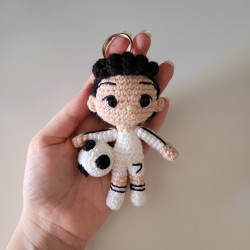 Llavero crochet C. Ronaldo